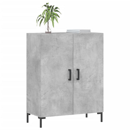 Dressoir 69,5X34X90 Cm Bewerkt Hout Betongrijs