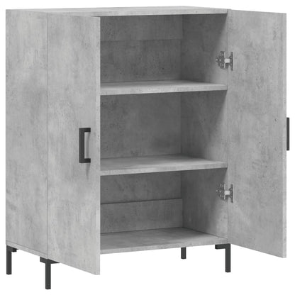 Dressoir 69,5X34X90 Cm Bewerkt Hout Betongrijs