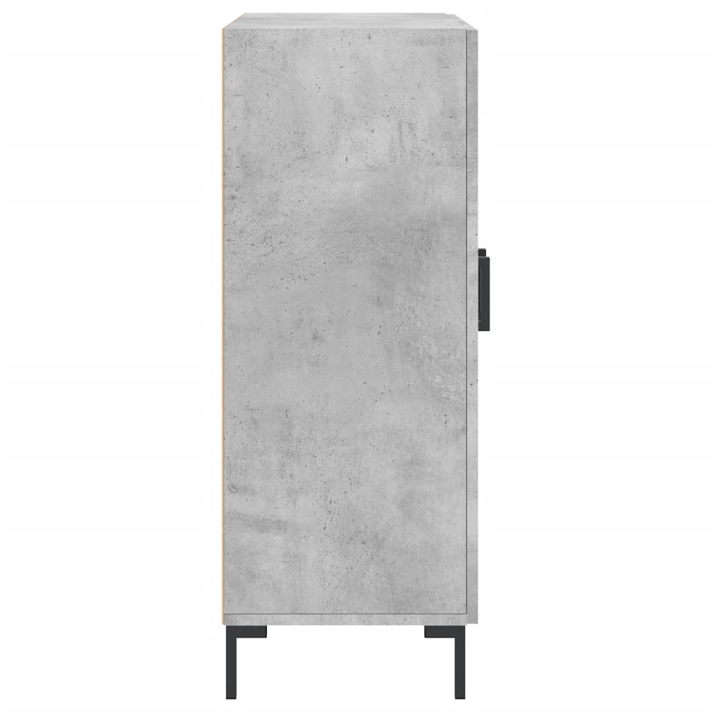 Dressoir 69,5X34X90 Cm Bewerkt Hout Betongrijs