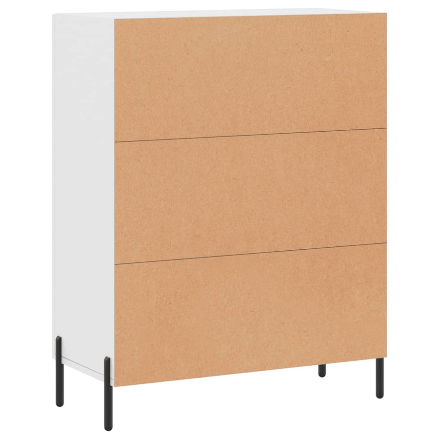 Dressoir 69,5X34X90 Cm Bewerkt Hout Wit