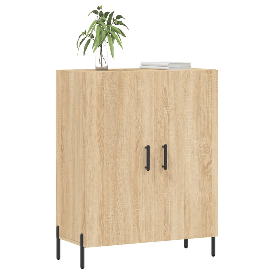 Dressoir 69,5x34x90 cm bewerkt hout sonoma eikenkleurig