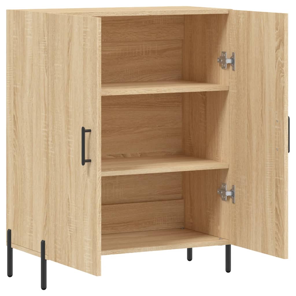 Dressoir 69,5x34x90 cm bewerkt hout sonoma eikenkleurig
