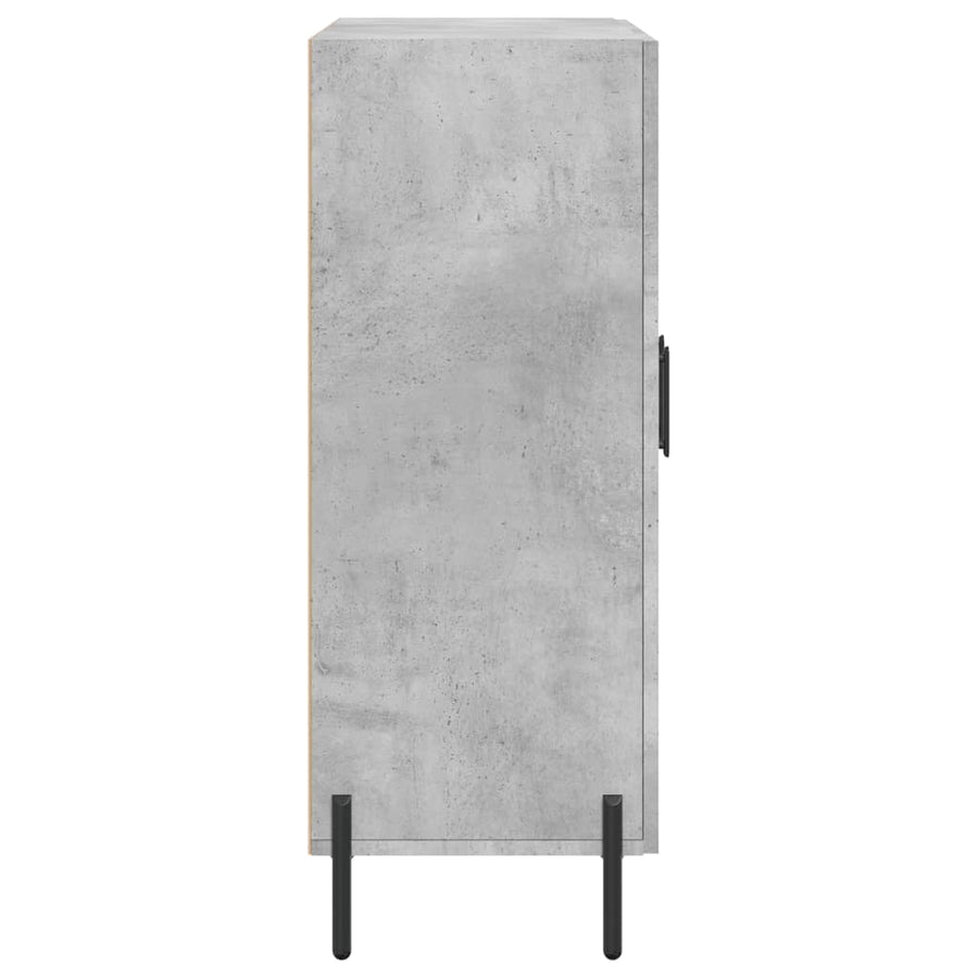 Dressoir 69,5X34X90 Cm Bewerkt Hout Betongrijs