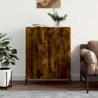 Sideboard 69.5x34x90 cm engineered wood smoked oak-colored