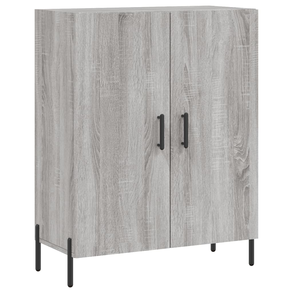 Dressoir 69,5X34X90 Cm Bewerkt Hout Grijs Sonoma Eikenkleurig