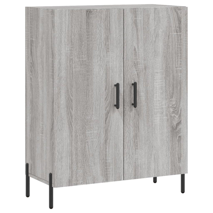Dressoir 69,5X34X90 Cm Bewerkt Hout Grijs Sonoma Eikenkleurig