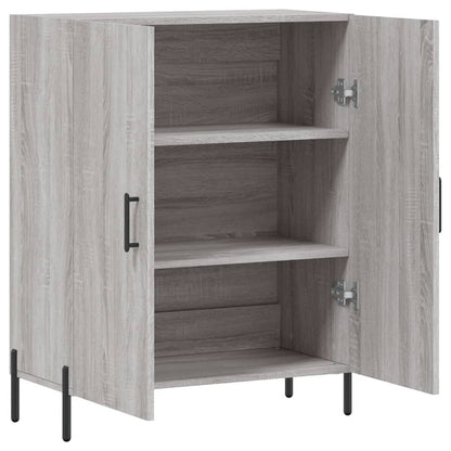 Dressoir 69,5X34X90 Cm Bewerkt Hout Grijs Sonoma Eikenkleurig