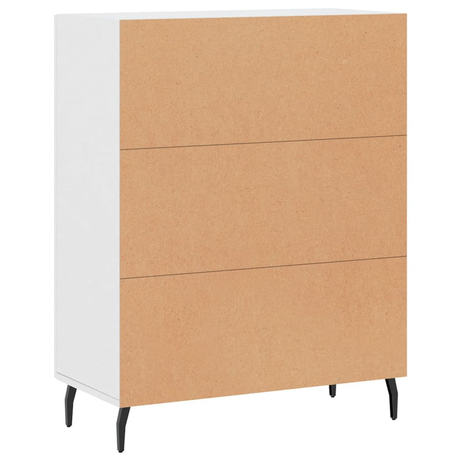 Dressoir 69,5X34X90 Cm Bewerkt Hout Wit