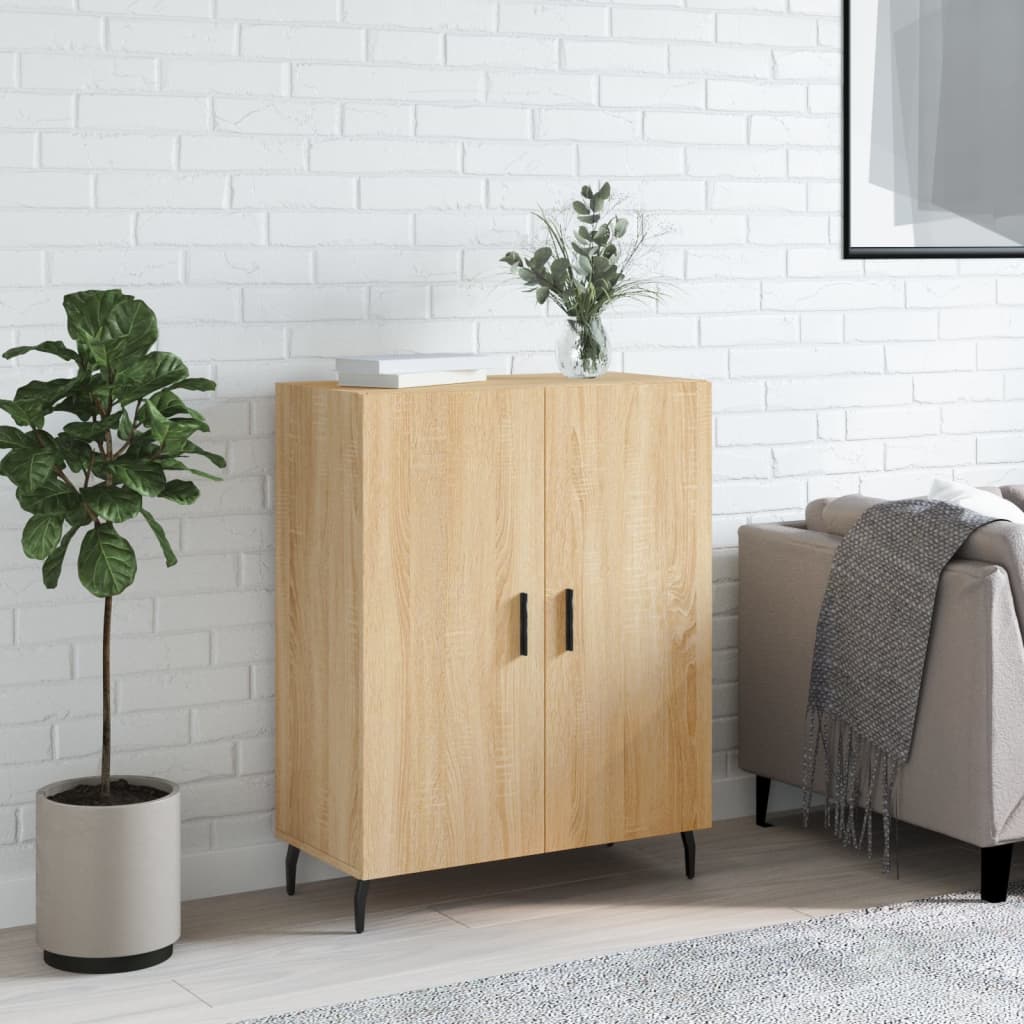 Dressoir 69,5X34X90 Cm Bewerkt Hout Kleurig Sonoma eiken