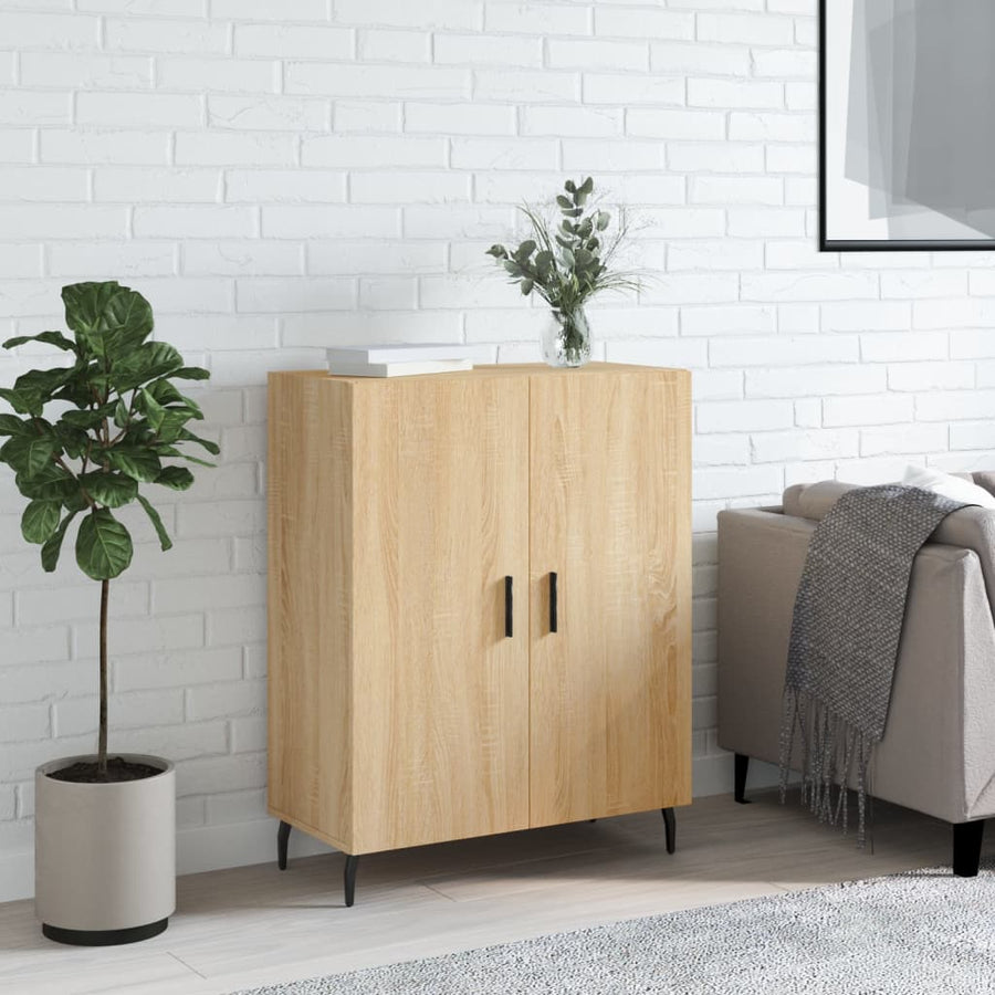 Dressoir 69,5X34X90 Cm Bewerkt Hout Kleurig Sonoma eiken