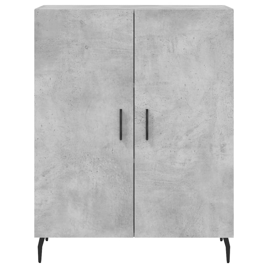 Dressoir 69,5X34X90 Cm Bewerkt Hout Betongrijs