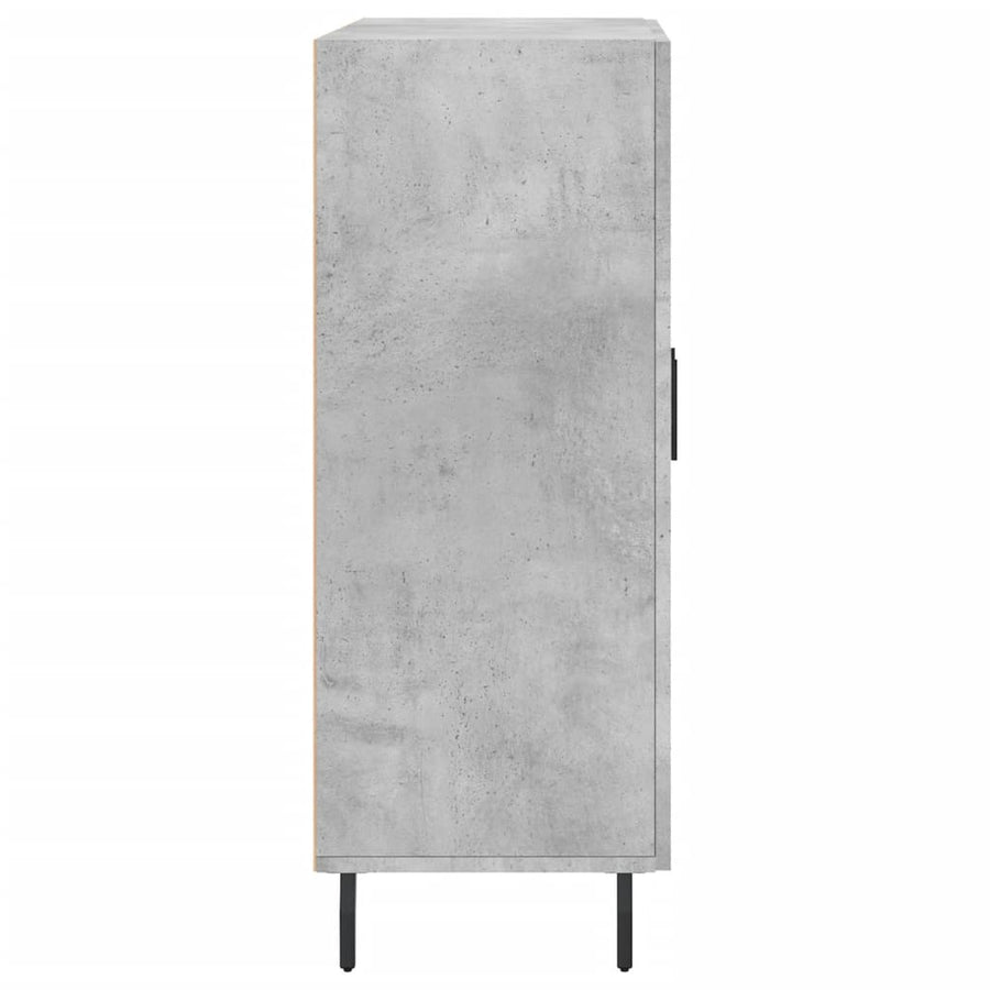 Dressoir 69,5X34X90 Cm Bewerkt Hout Betongrijs