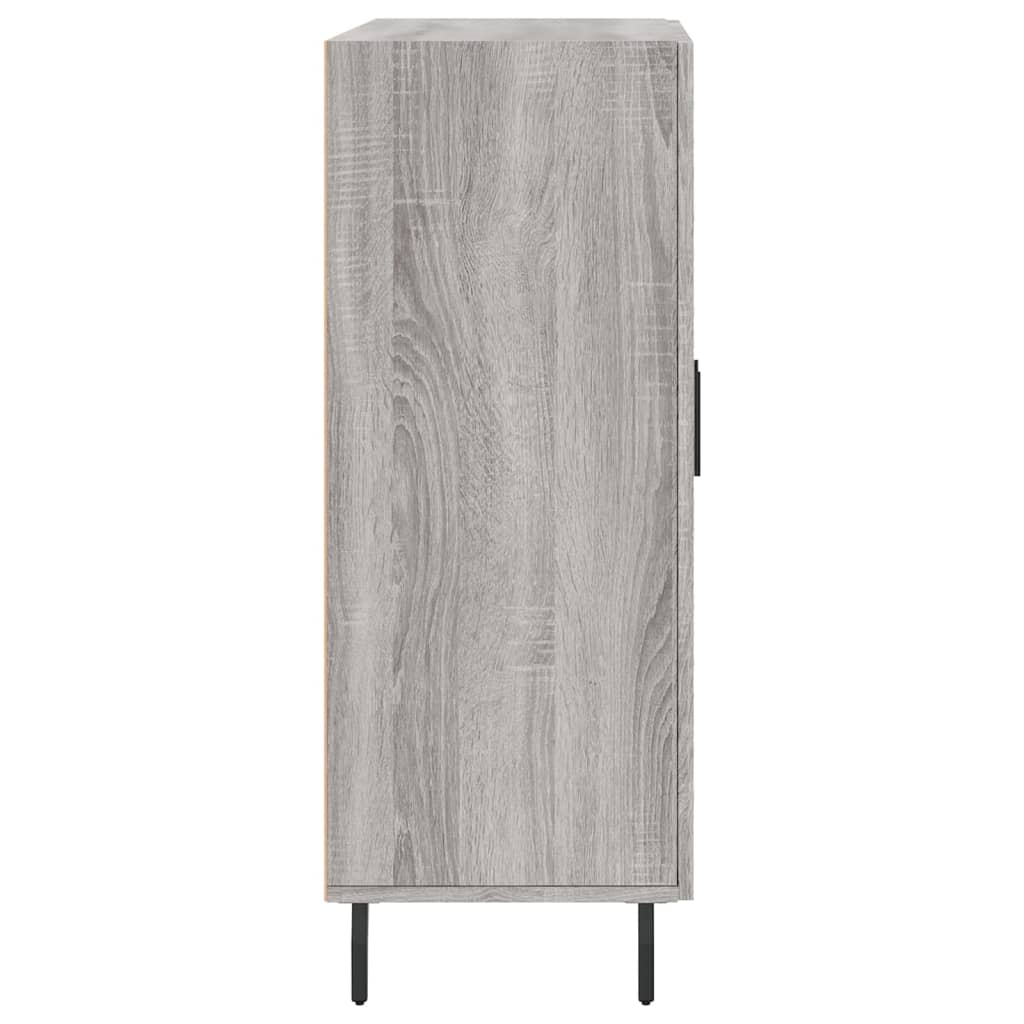 Dressoir 69,5X34X90 Cm Bewerkt Hout Eikenkleurig Grijs sonoma