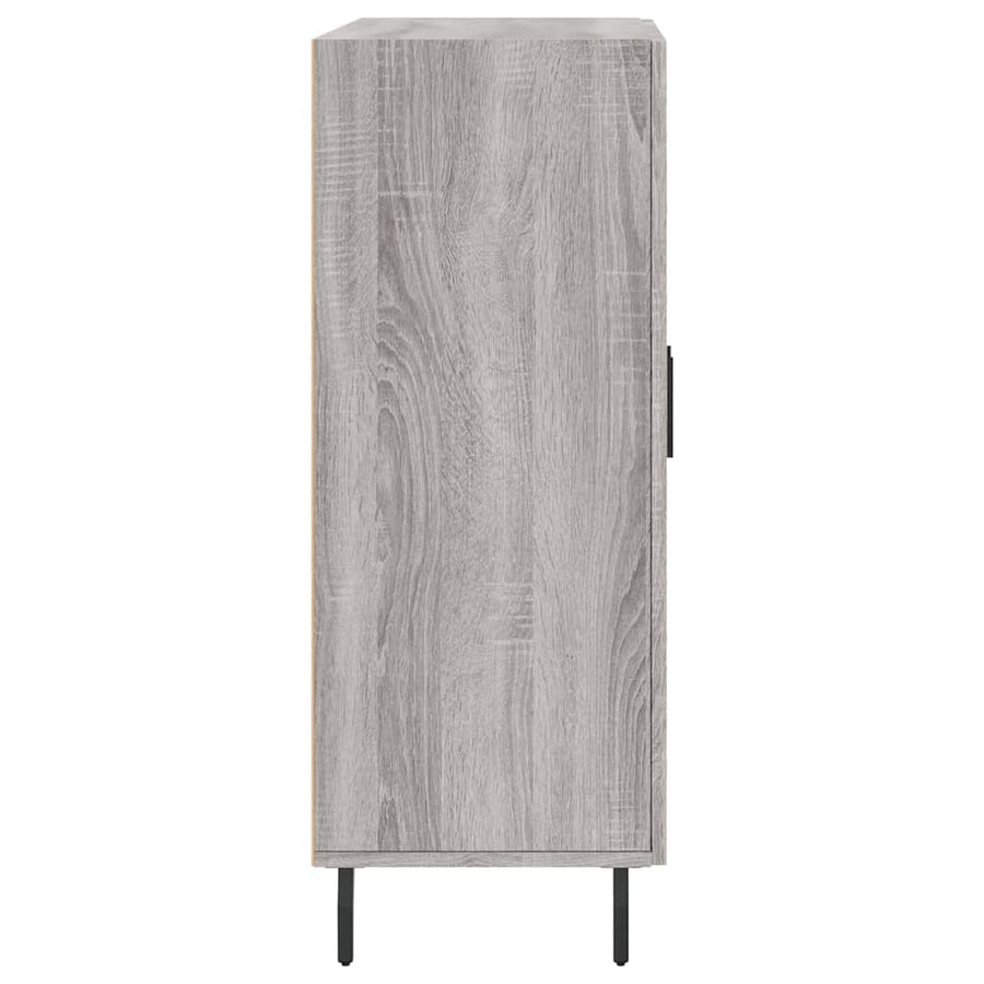 Dressoir 69,5X34X90 Cm Bewerkt Hout Eikenkleurig Grijs sonoma