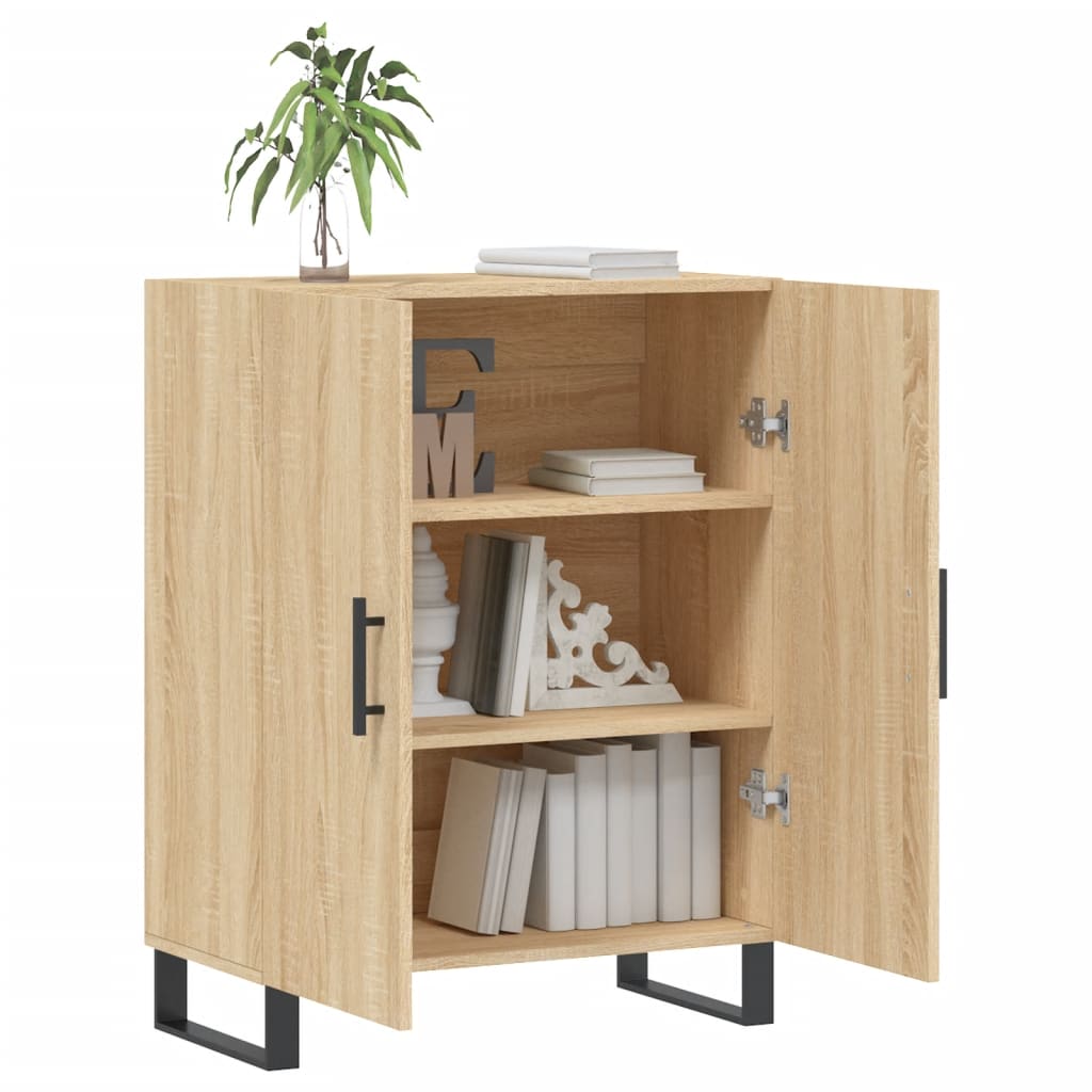 Dressoir 69,5X34X90 Cm Bewerkt Hout Sonoma Eikenkleurig