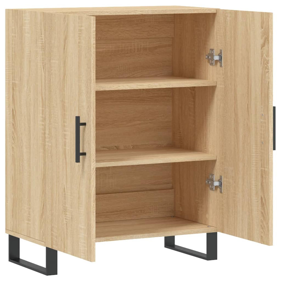 Dressoir 69,5X34X90 Cm Bewerkt Hout Sonoma Eikenkleurig