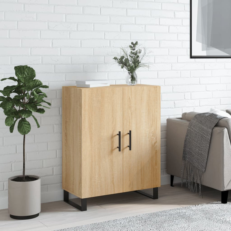 Dressoir 69,5X34X90 Cm Bewerkt Hout Sonoma Eikenkleurig