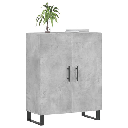 Dressoir 69,5X34X90 Cm Bewerkt Hout Betongrijs