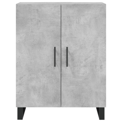 Dressoir 69,5X34X90 Cm Bewerkt Hout Betongrijs