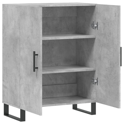 Dressoir 69,5X34X90 Cm Bewerkt Hout Betongrijs