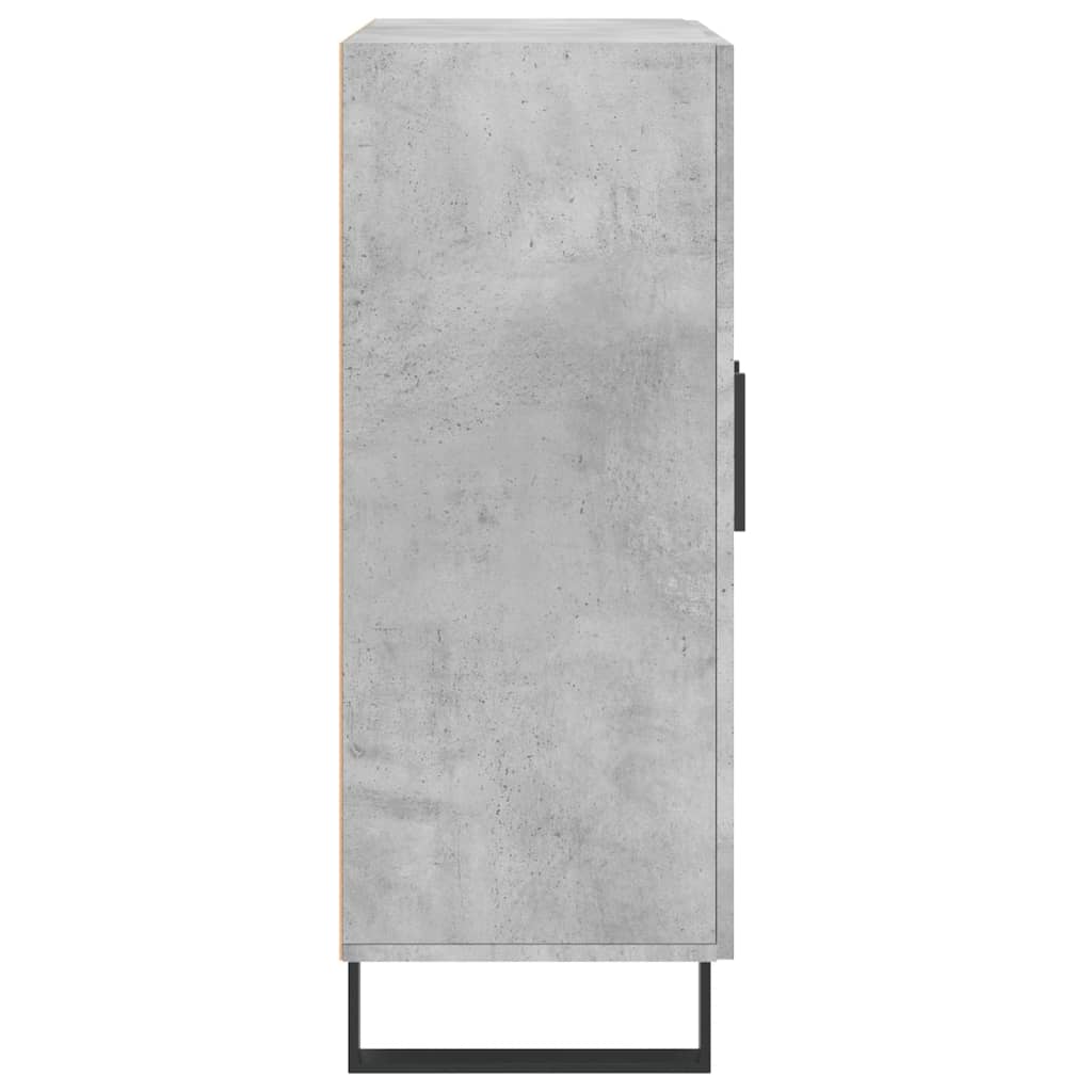 Dressoir 69,5X34X90 Cm Bewerkt Hout Betongrijs