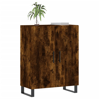 Dressoir 69,5X34X90 Cm Bewerkt Hout Gerookt Eikenkleurig