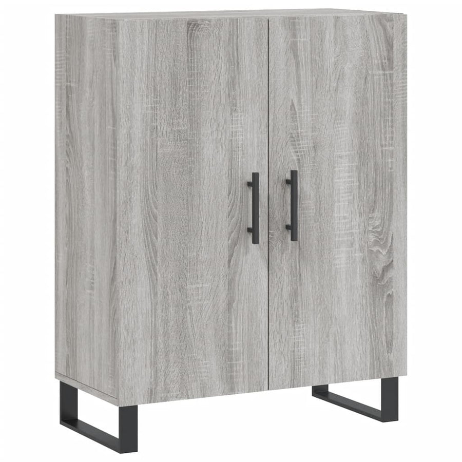 Dressoir 69,5X34X90 Cm Bewerkt Hout Grijs Sonoma Eikenkleurig