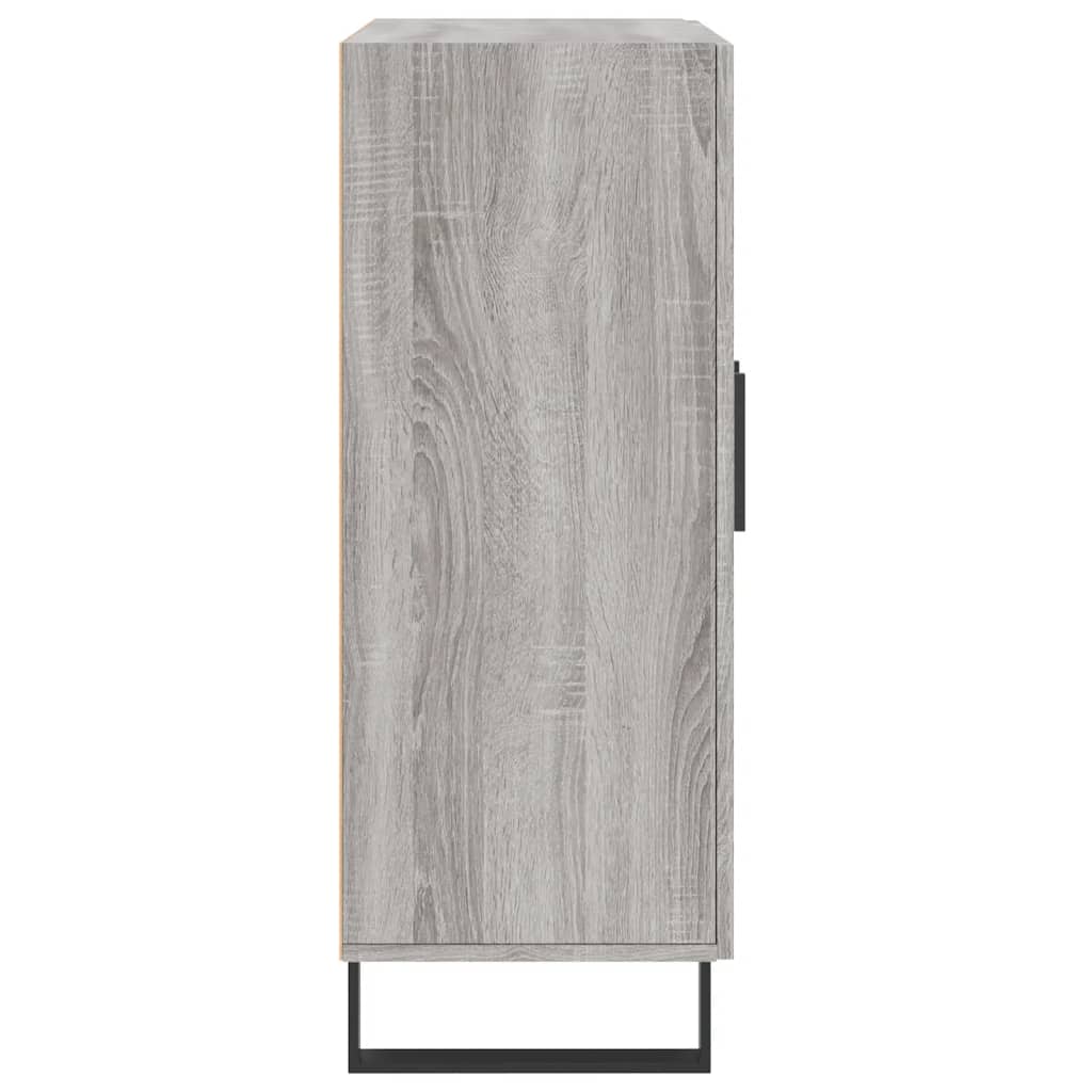 Dressoir 69,5X34X90 Cm Bewerkt Hout Grijs Sonoma Eikenkleurig