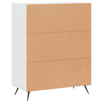 Dressoir 69,5X34X90 Cm Bewerkt Hout Wit