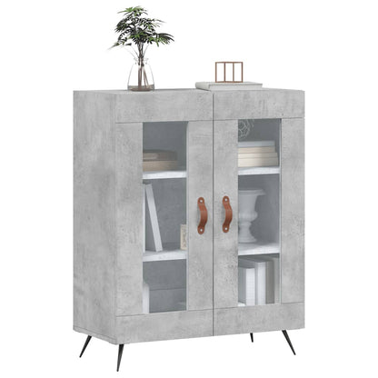 Dressoir 69,5X34X90 Cm Bewerkt Hout Betongrijs