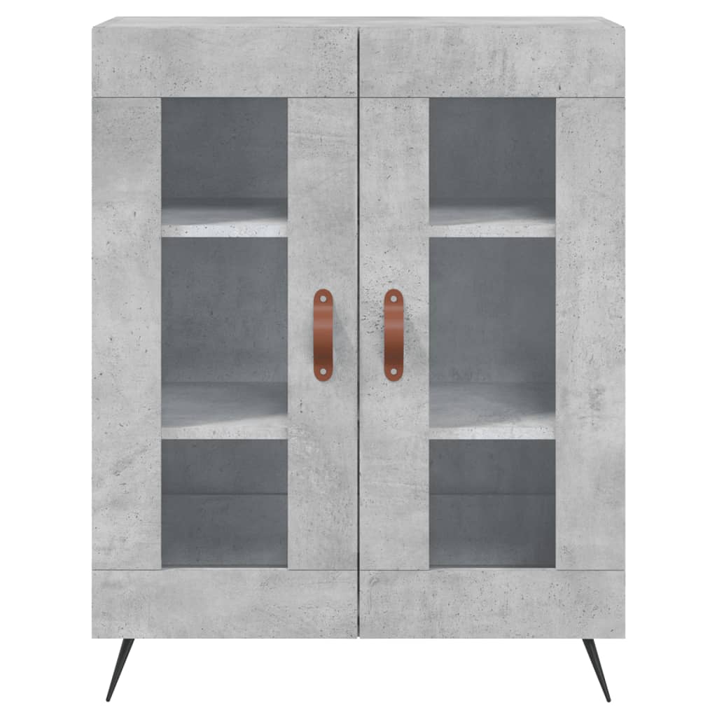 Dressoir 69,5X34X90 Cm Bewerkt Hout Betongrijs
