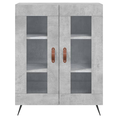 Dressoir 69,5X34X90 Cm Bewerkt Hout Betongrijs