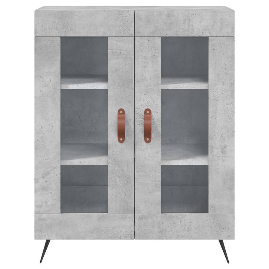 Dressoir 69,5X34X90 Cm Bewerkt Hout Betongrijs