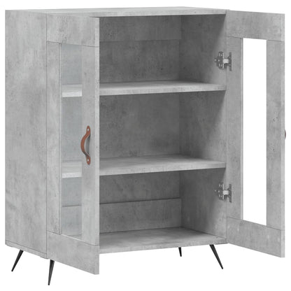 Dressoir 69,5X34X90 Cm Bewerkt Hout Betongrijs