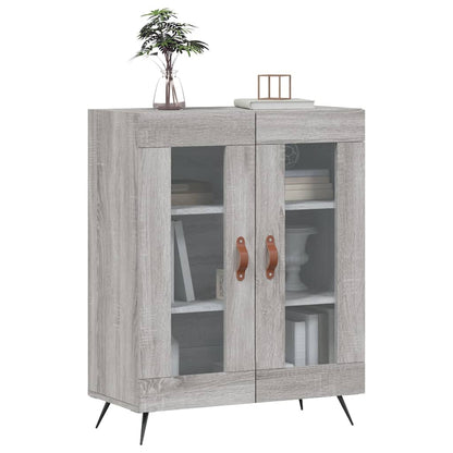 Dressoir 69,5X34X90 Cm Bewerkt Hout Grijs Sonoma Eikenkleurig