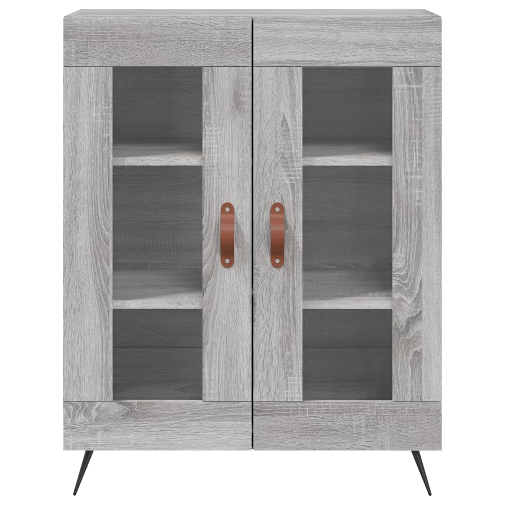 Dressoir 69,5X34X90 Cm Bewerkt Hout Grijs Sonoma Eikenkleurig