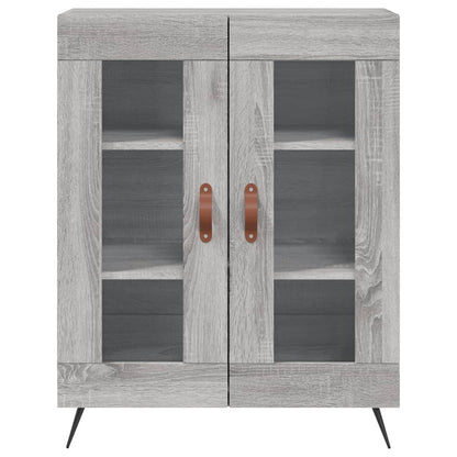 Dressoir 69,5X34X90 Cm Bewerkt Hout Grijs Sonoma Eikenkleurig