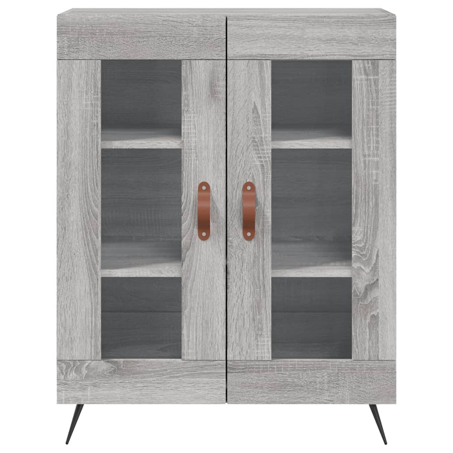 Dressoir 69,5X34X90 Cm Bewerkt Hout Grijs Sonoma Eikenkleurig