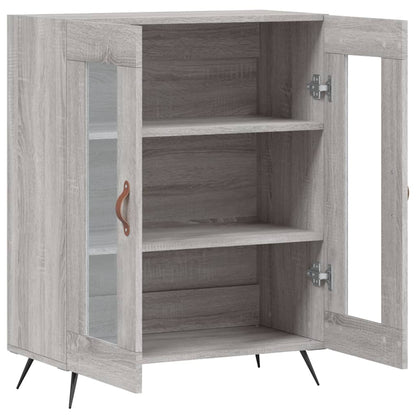 Dressoir 69,5X34X90 Cm Bewerkt Hout Grijs Sonoma Eikenkleurig