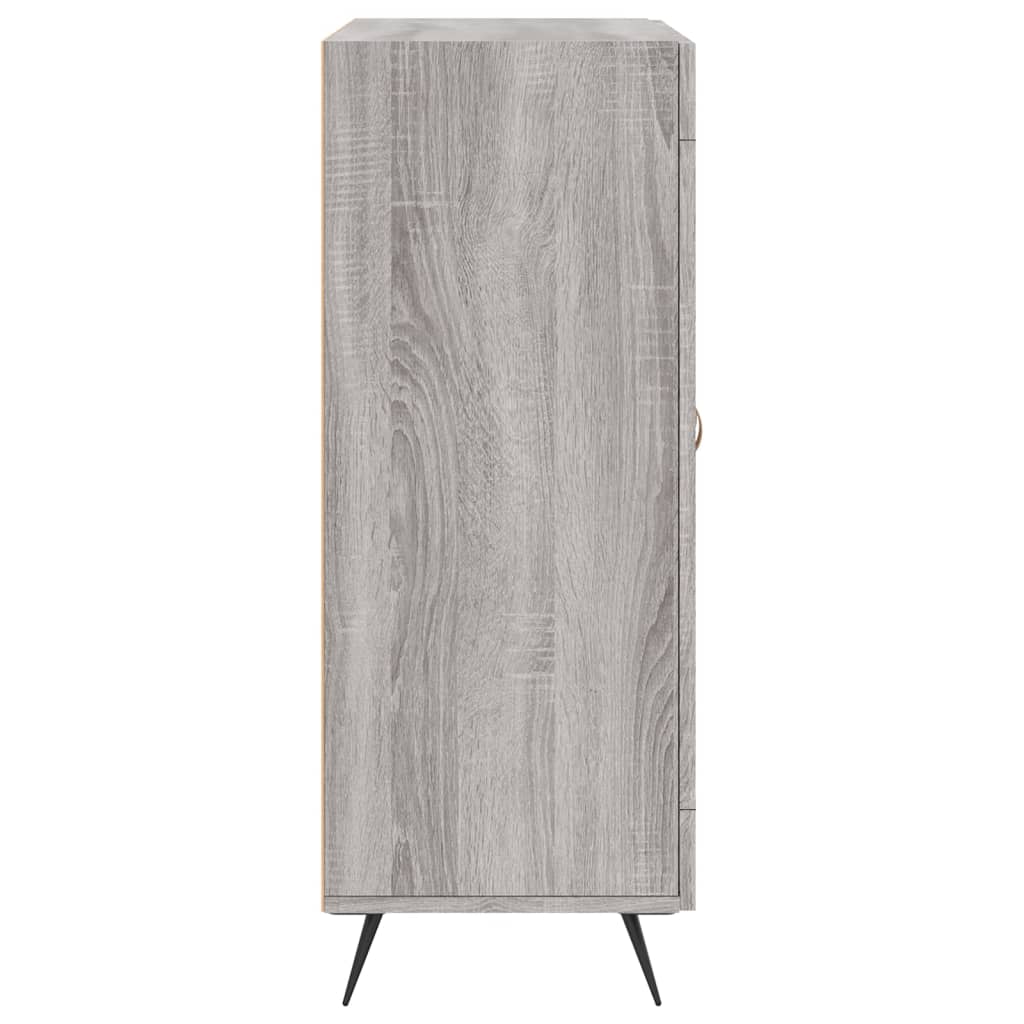 Dressoir 69,5X34X90 Cm Bewerkt Hout Grijs Sonoma Eikenkleurig