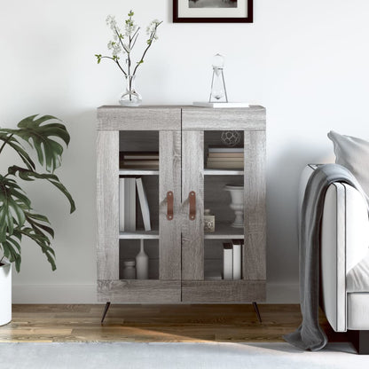 Dressoir 69,5X34X90 Cm Bewerkt Hout Grijs Sonoma Eikenkleurig