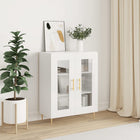 Dressoir 69,5x34x90 cm bewerkt hout hoogglans wit