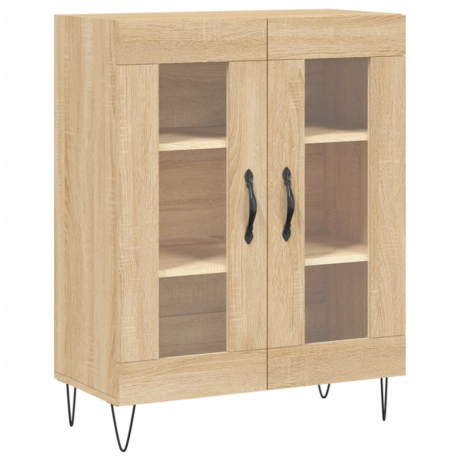Dressoir 69,5X34X90 Cm Bewerkt Hout Kleurig Sonoma eiken