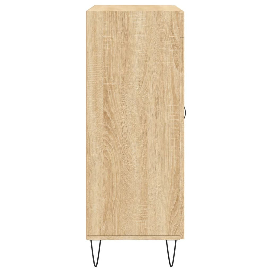 Dressoir 69,5X34X90 Cm Bewerkt Hout Kleurig Sonoma eiken