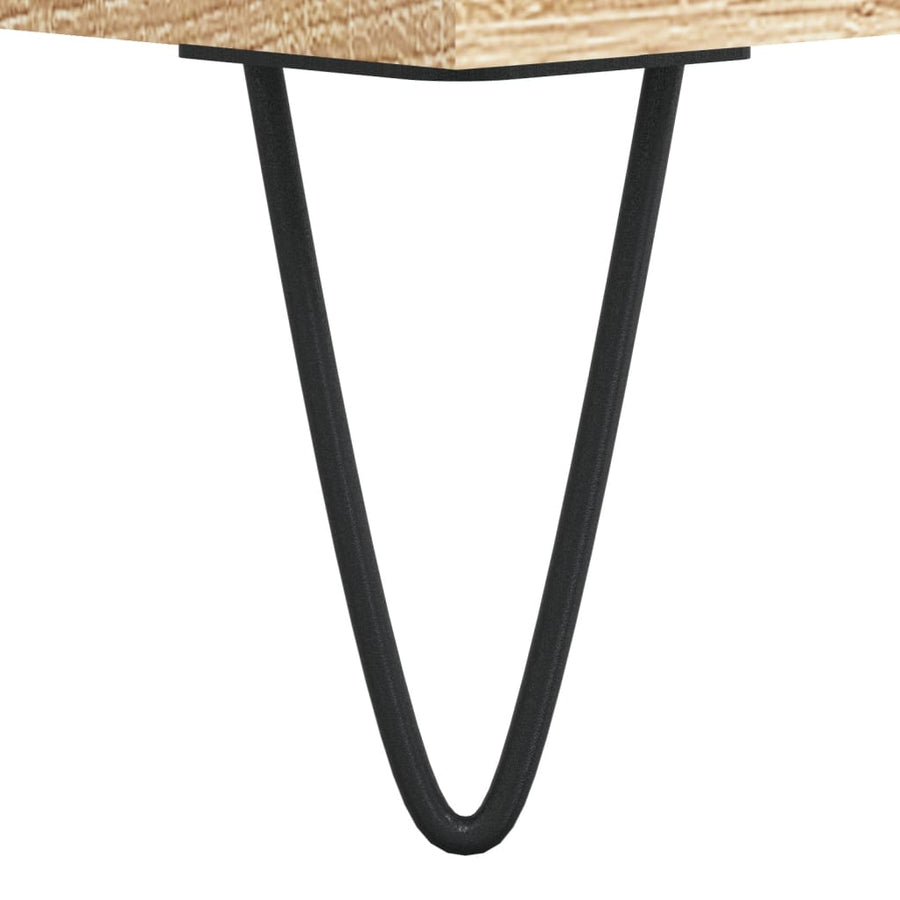 Dressoir 69,5X34X90 Cm Bewerkt Hout Kleurig Sonoma eiken