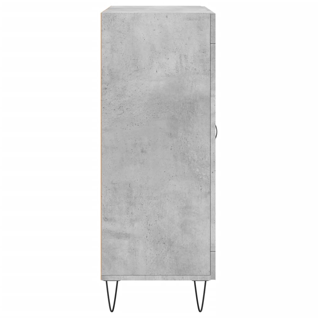 Dressoir 69,5x34x90 cm bewerkt hout betongrijs