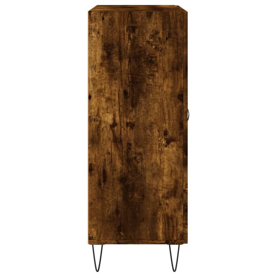 Dressoir 69,5x34x90 cm bewerkt hout gerookt eikenkleurig