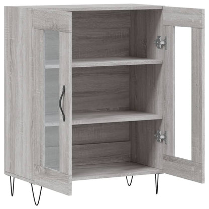 Dressoir 69,5X34X90 Cm Bewerkt Hout Grijs Sonoma Eikenkleurig