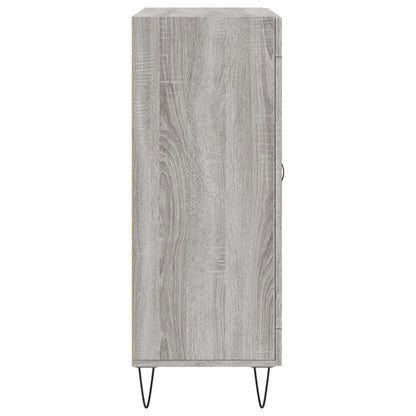 Dressoir 69,5X34X90 Cm Bewerkt Hout Grijs Sonoma Eikenkleurig