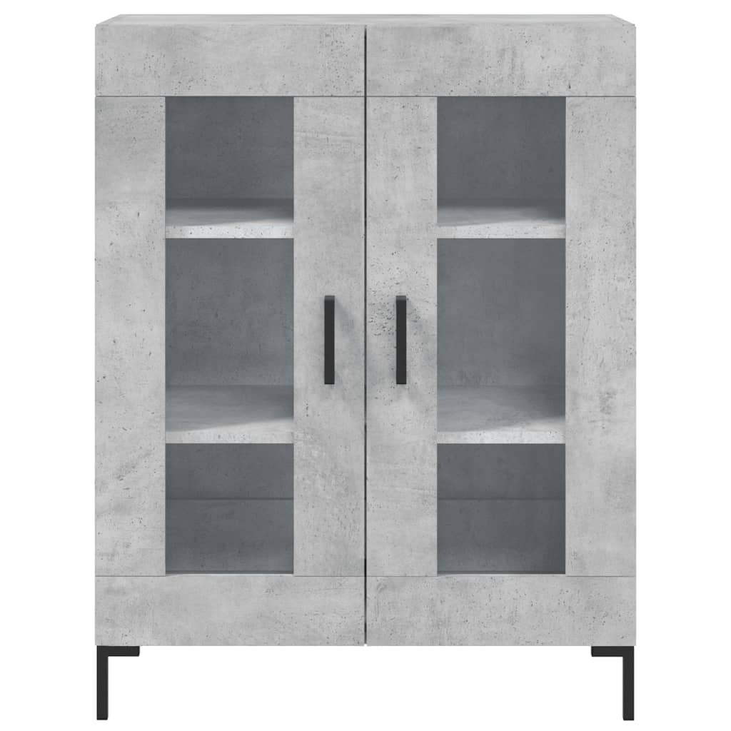 Dressoir 69,5X34X90 Cm Bewerkt Hout Betongrijs